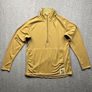 Peckham USMC FROG Pullover Mens Medium Coyote Brown Polartec Grid Fleece Layer